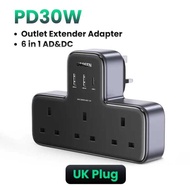 UGREEN 6-in-1 USB Wall Outlet Extender, a multi-functional power adapter