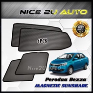 Perodua Bezza Carfit Magnetic Sunshade - 4 Pcs
