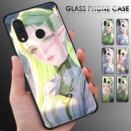 For Huawei Nova 6 Nova 5 5i 5T Pro 4 3 3i Cartoon Elves Soft Edge Silicone Case Shockproof Tempered Glass Back Cover Phone Casing