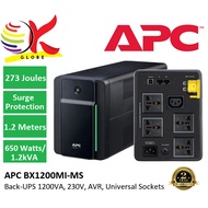 APC UPS BX1200MI-MS 1200VA, 230V BACK UPS AVR UNIVERSAL SOCKET WITH BATTERY BACKUP * UNINTERRUPTIBLE