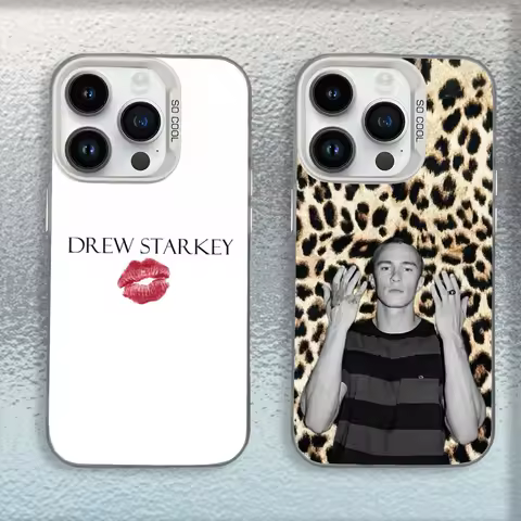 Actor D-Drew Starkey Phone Case For iPhone 16,15,14,13,12,11,Mini,Pro,MAX White Matte Shockproof Cov