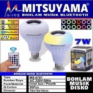 Bohlam Speaker Bluetooth 5 Watt MS 0707/MS-0707 Seri 0711 Plus Remote Control - LED Music Bulb/app L