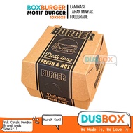 Burger Packaging / Burger Box / Motif Burger Packaging / Burger Box / Burger Container / Burger Hold