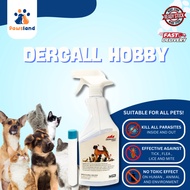 DERGALL HOBBY Ectoparasite Disposal Water Pet Safe Flea & Tick Killer 20ml / 5ml