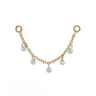 [Attic Piercing] 5stones Chain