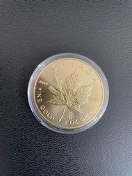 加拿大楓葉紀念幣 (金色款) (不是 真金 / 真銀，只作收藏紀念之用)