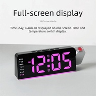 Smart Bedside Projection Clock with Mood Lighting & Time Reminder