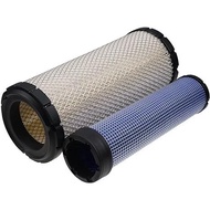 46671 46672 Engine Air Filter Kit Inner Outer Fit AP33331 KV16428 for John Deere Skid Steer 240 250 