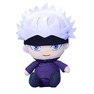 AMNPOLEN Plush Figure Toys with Openable Patch Anime Gojo Satoru Plushie Doll Stuffed Toy Key Ring B