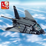 209PCS Sluban Building Blocks Educational Kids Toy F117 Invisible Bomber Army