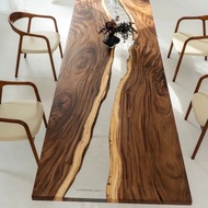MP resin table resin wood table epoxy table solid wood dining table coffee table computer table free