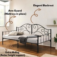 MUO DAY BED SINGLE METAL BED FRAME / KATIL BESI / SOFA BED / DAYBED / KATIL SOFA REHAT