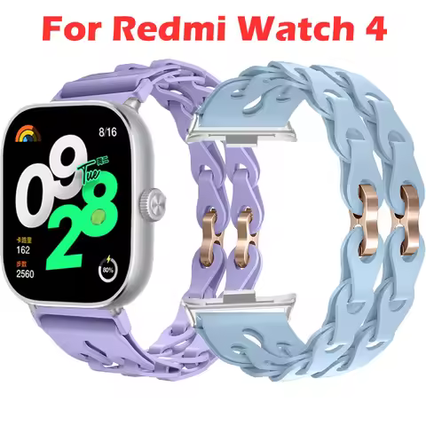 Hollow Out Silicone Strap For Redmi Watch 4 Colorful Bracelet Watchband For Xiaomi Redmi Watch 4 Wri