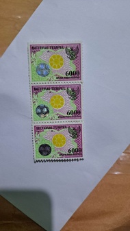 Materai 6000 Rupiah Tahun 2000 2001 2002
