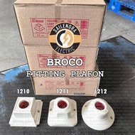 Ceiling Lamp Holder E27 - 1210Broco / 1211 / 1212 - Ceiling Lamp Holder Cream