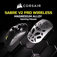 CORSAIR SABRE v2 PRO WIRELESS MAGNESIUM ALLOY 56g Lightweight Gaming Mouse 8K Polling BLACK / WHITE