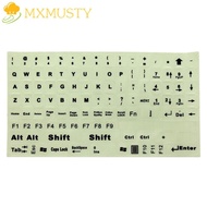 MXMUSTY Keyboard Sticker Standard Backlight PC Laptop English Luminous Full Keyboard