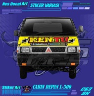 Stiker mobil pickup l-300 stiker cabin depan stiker decal l-300 stiker cabin depan mobil pick up l-3