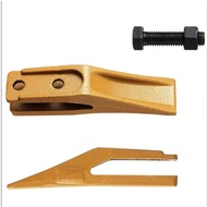 Aolidsive Bolt On Excavator Bucket Tooth Set for 08-20 Ton Mini Excavators Skid Steer Backhoe with H