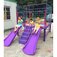 Special Price Kindergarten Trampoline Children's Trampoline Jumping Bed Amusement Facility Combo Sli