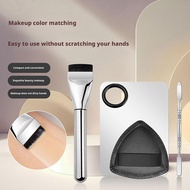 4 Pcs Foundation Brush Ultra-Thin Professional Spatula And 2-in-1 Palette Set (Essential Tools W4H5