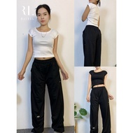Cute Girl Look Set Crop Top + Black Pants