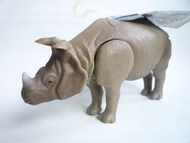 2005年 Happinet 動物大百科 9 犀牛 Rhino 膠公仔