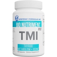 Systemic Formulas Bio Nutriment TMI Thyroid Metabolism + Iodine 60 Capsule #187. Iodine Supplement T