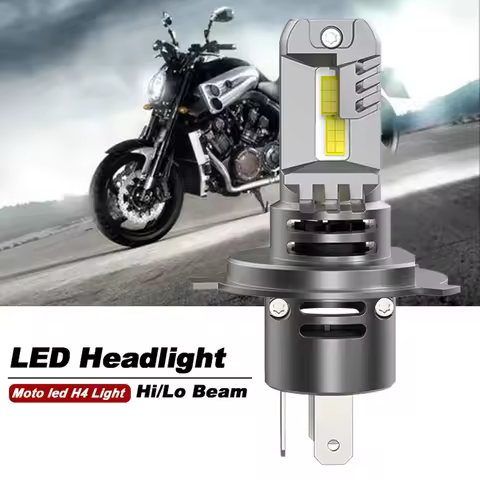 H4 LED Motorcycle Headlight Bulbs Hi Lo Beam Moto Lights For Yamaha Kawasaki Suzuki H4 LED Lamp With