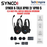 Synco Xtalk XPro X2 / Xtalk XPro X5 Wireless Intercom System with Single-Ear Headsets (2.4 GHz)