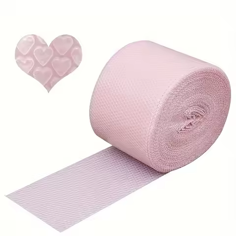 Pink Heart-Shaped Bubble Love Thickeneded Shockproof Fragile Protective Packaging Film