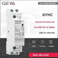 Cầu Dao Điều Hòa Không Khí Mô-đun Gia Dụng GEYA 2P 16A 25A 2NO 1NO1NC Ray DIN Cho Nhà Thông Minh Khá
