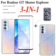 ฟิล์มกระจกนิรภัยเต็มจอ3in1องศาสำหรับ Realme GT Master Explorer Editionอุปกรณ์ป้องกันหน้าจอสำหรับ Rea