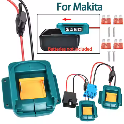 Power Adapter DIY Connector For Makita 18V BL1830B BL1840B BL1820B Lithium Battery Wiring Harness Co