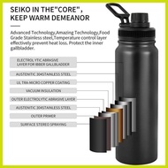 ♻ ∣ ➭ ☸ Buy1 take1 Stainles aqua flask tumbler Portable 2 in 1 Tumbler hot cold 1 liter tumbler wat