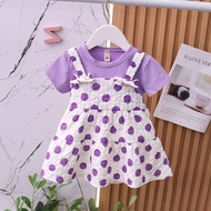 LB7S Children's Dress 1 Year Old 3 Baby Skirt Summer Children's Clothing Pure Cotton Summer Little C