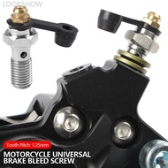 LOOKSHOW M10x1.25 Motorcycle Universal Brake Bleed Screw with Dust Cap for Scooter Scooter ATV E-Bik