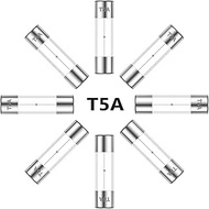 5x20MM 5A 250V Slow Blow Glass Fuses 5 Amp 250 Volt 0.2 x 0.78 Inch Slow-Acting Time-delay Fuse T5AL