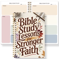 Daily Bible Study Journal - S.O.A.P Method Bible Study Supplies Church Notes Notebook Daily Devotion