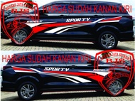 STIKER MOBIL XENIA STCIKER CUTTING MOBIL DAIHATSU XENIA DELUX STRIPING BODY SAMPING MINIMALIST MINIL