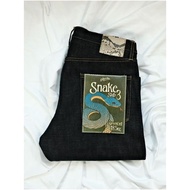 Adelaide Denim Snake Slub 3 18.5oz Greencast