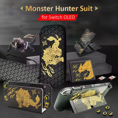 2022 Monster Hunter Storage Bag for NS Switch OLED Carrying Case Protective Shell for NS Switch OLED
