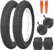 2er-Pack 12.5/18Zoll Fahrradreifen 12 1/2x2 1/4/18x2.125 Zoll Fahrradmantel mit 2er-Pack Schlauch AV
