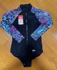 Speedo 全新女童長袖保暖泳衣