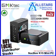 GMKtec NucBox K15 (Intel Core Ultra 5 Processor 125U, 32GB DDR5, 1TB, Win 11 Pro) (Warranty 3 Years)