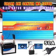 Terbaru ~Charger Aki Portable 12V - 50A SANTER MA-1250A LCD Display Motor Mobil Charger Aki Otomatis
