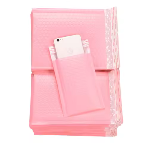 10pcs Pink Bubble Mailers Poly Bubble Mailer Self Seal Padded Envelopes Gift Bags Makeup Jewelry Pac