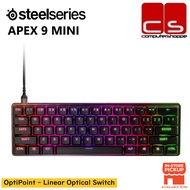 SteelSeries Apex 9 Mini US Linear OptiPoint Optical Switches 60% Gaming Keyboard(64837)