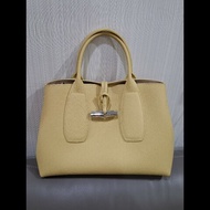 longchamp roseau 含羞草黃手提包