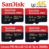 SanDisk Extreme PRO 32GB 64GB 128GB 256GB up to 200MB/S Micro SD MicroSD Memory Card Camera GoPro Action Camera